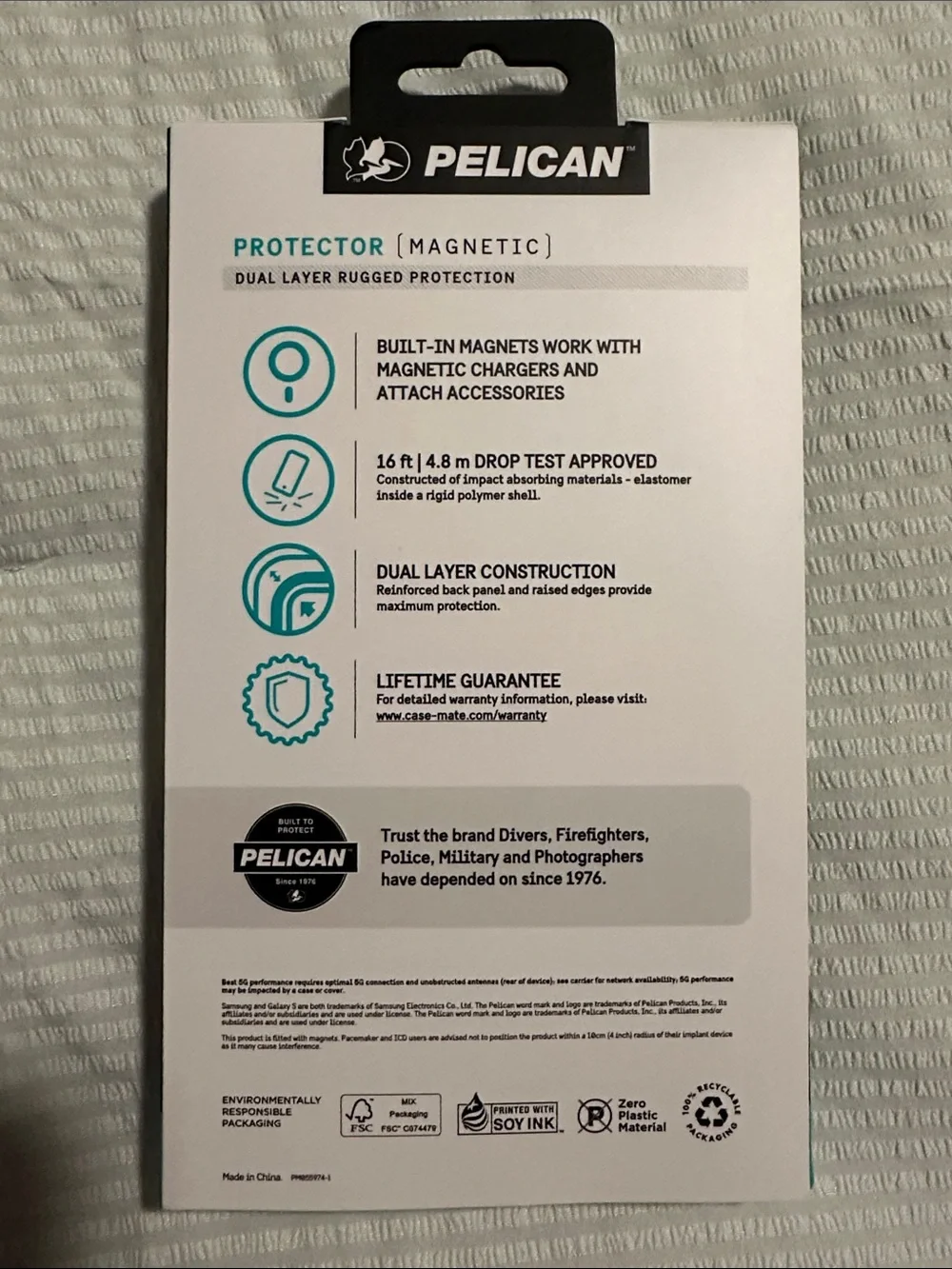 Pelican Protector Magnetic Case for Samsung Galaxy S25 Ultra — Black
